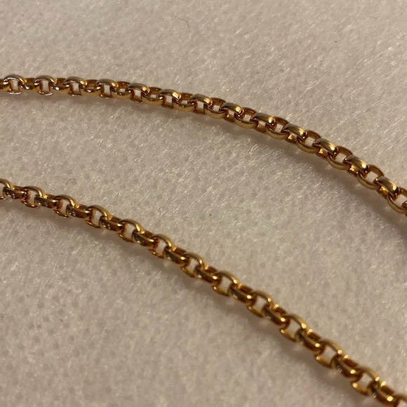 Vintage Swarovski Crystal Rose Gold Plated Oval Drop Belcher Chain Pendant Set - Picture 7 of 15